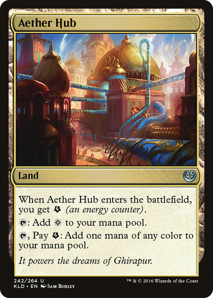 Aether Hub (Ripple Foil) [Modern Horizons 3 Commander] | Exor Games New Glasgow