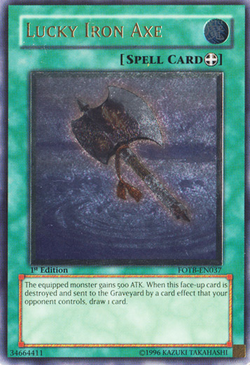 Lucky Iron Axe [FOTB-EN037] Ultimate Rare | Exor Games New Glasgow