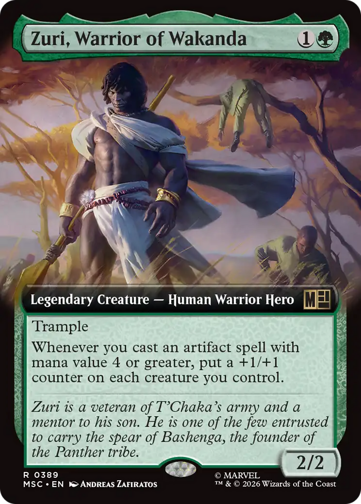 Zuri, Warrior of Wakanda (Extended Art) [Marvel Super Heroes Commander] | Exor Games New Glasgow