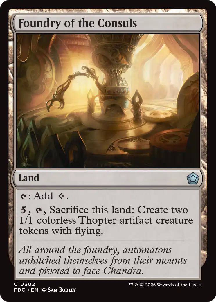Foundry of the Consuls [Foundations Commander] | Exor Games New Glasgow