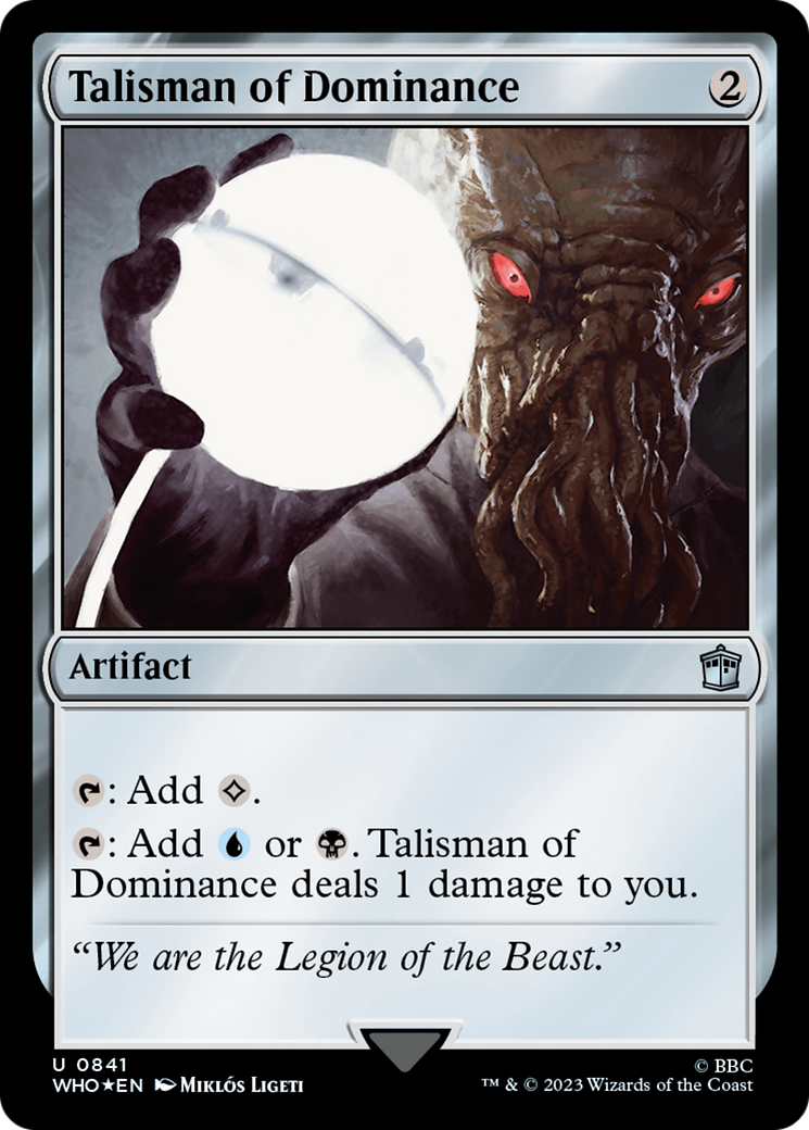 Talisman of Dominance (Surge Foil) [Doctor Who] | Exor Games New Glasgow
