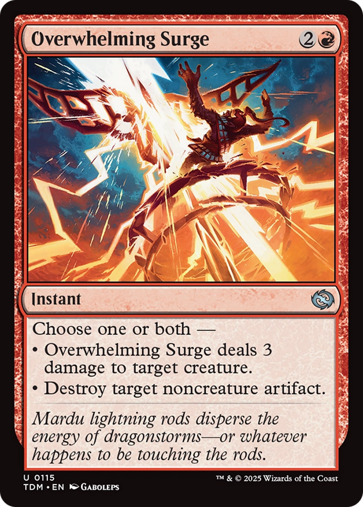 Overwhelming Surge [Tarkir: Dragonstorm] | Exor Games New Glasgow
