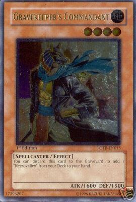 Gravekeeper's Commandant [FOTB-EN015] Ultimate Rare | Exor Games New Glasgow