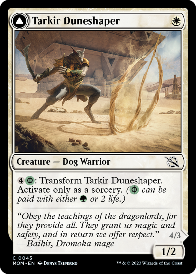 Tarkir Duneshaper // Burnished Dunestomper [March of the Machine] | Exor Games New Glasgow