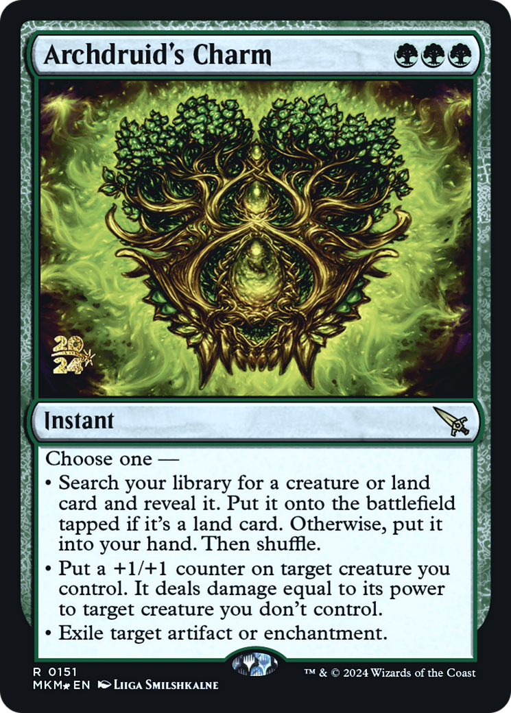 Archdruid's Charm [Murders at Karlov Manor Prerelease Promos] | Exor Games New Glasgow