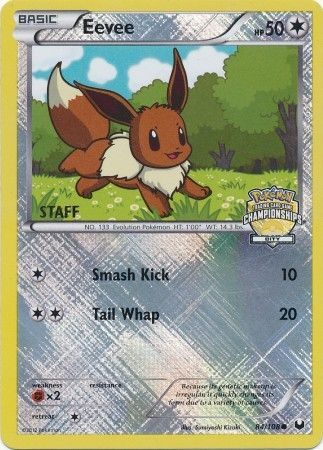 Eevee (84/108) (City Championship Staff) [League & Championship Cards] | Exor Games New Glasgow