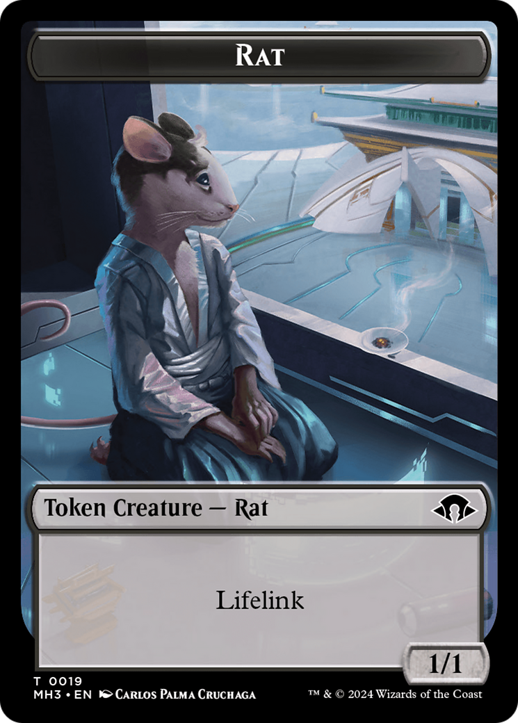 Eldrazi Spawn // Rat Double-Sided Token [Modern Horizons 3 Tokens] | Exor Games New Glasgow