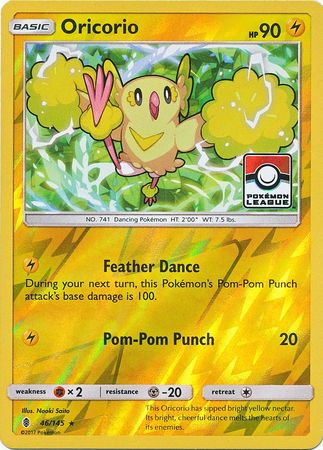 Oricorio (46/145) (League Promo) [Sun & Moon: Guardians Rising] | Exor Games New Glasgow