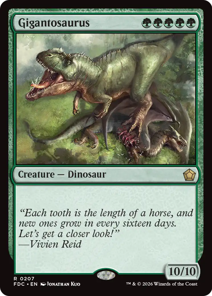 Gigantosaurus [Foundations Commander] | Exor Games New Glasgow