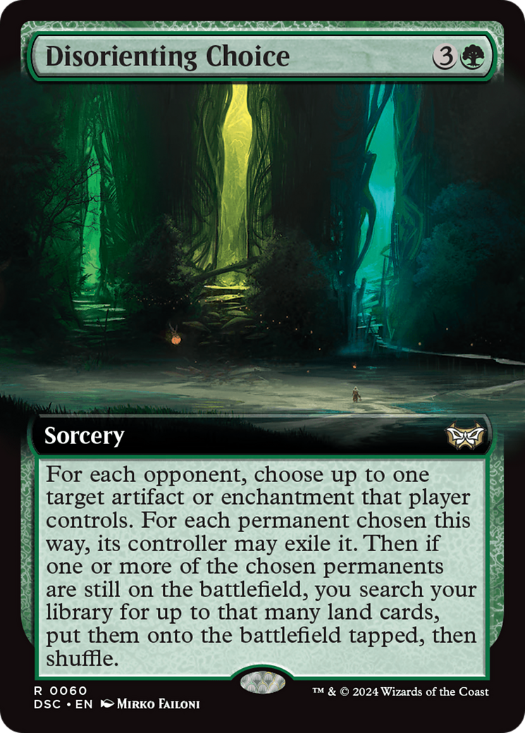 Disorienting Choice (Extended Art) [Duskmourn: House of Horror Commander] | Exor Games New Glasgow