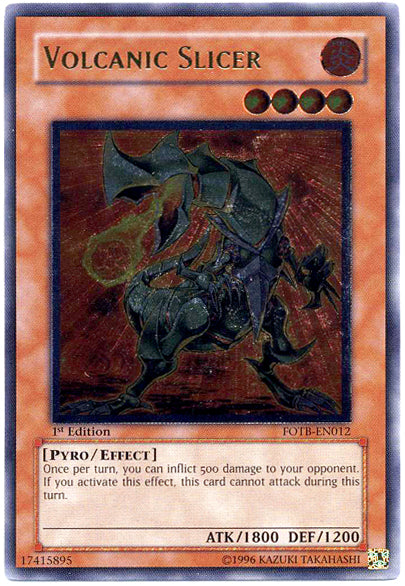 Volcanic Slicer [FOTB-EN012] Ultimate Rare | Exor Games New Glasgow