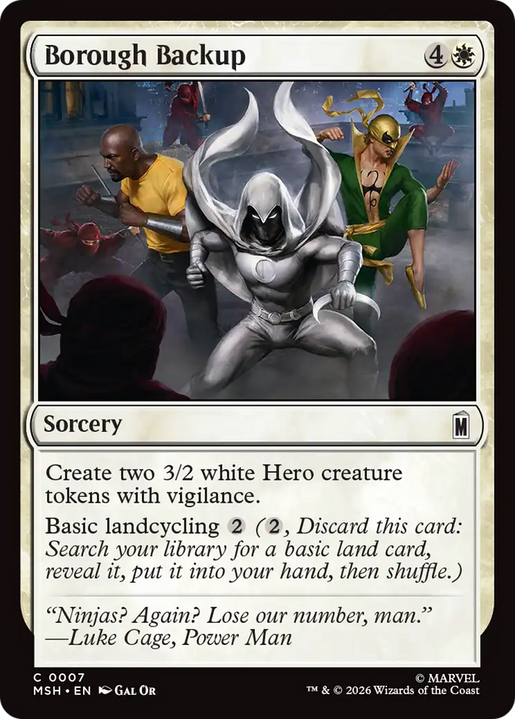 Borough Backup [Marvel Super Heroes] | Exor Games New Glasgow