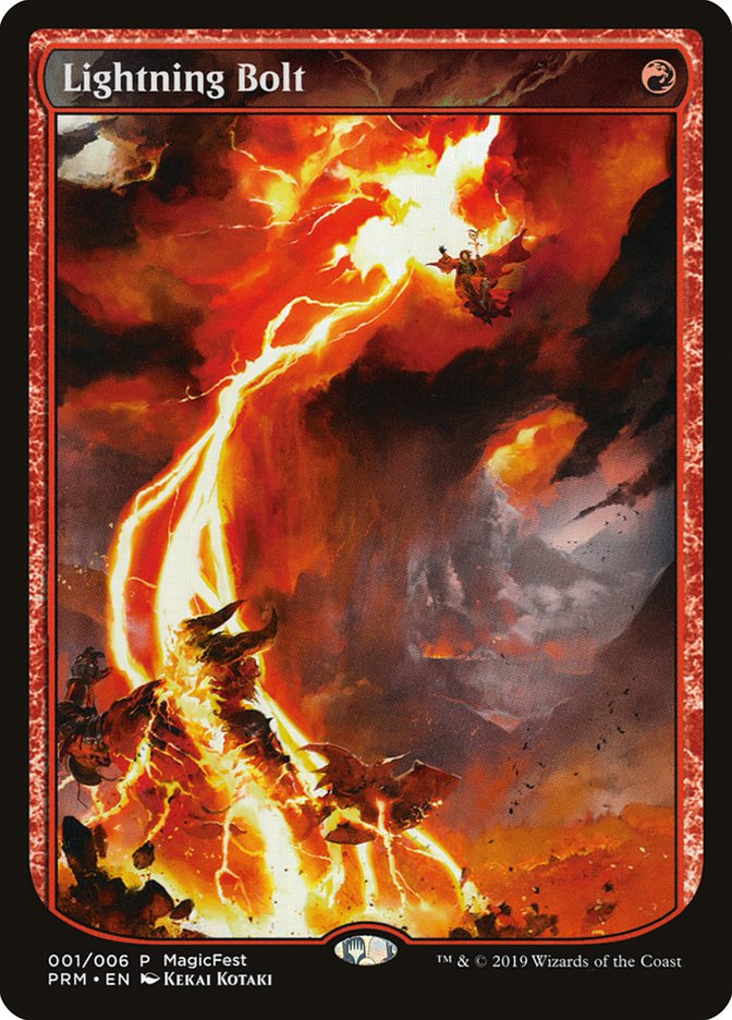 Lightning Bolt (Textless) [MagicFest 2019] | Exor Games New Glasgow