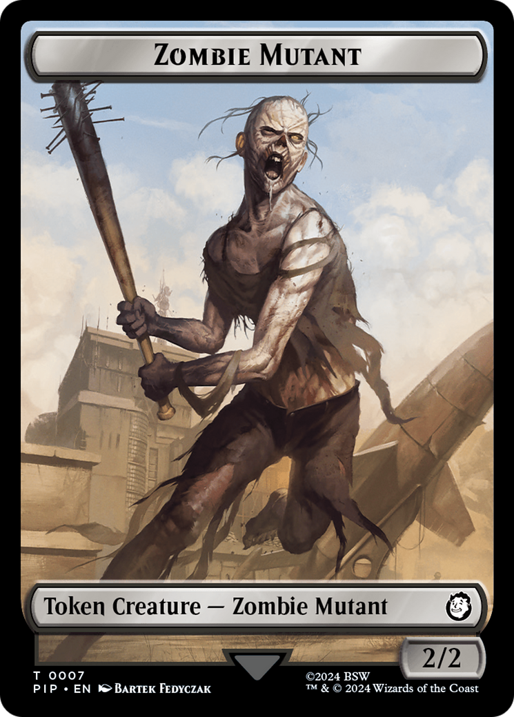 Treasure (0018) // Zombie Mutant Double-Sided Token [Fallout Tokens] | Exor Games New Glasgow