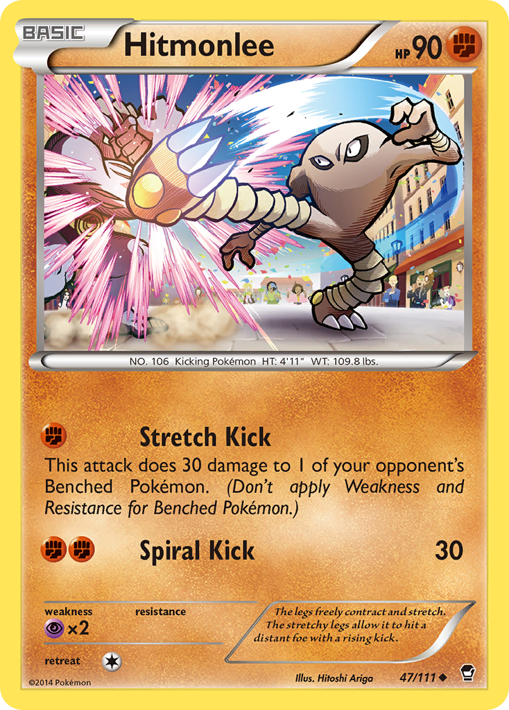 Hitmonlee (47/111) [XY: Furious Fists] | Exor Games New Glasgow