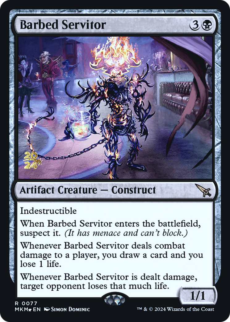 Barbed Servitor [Murders at Karlov Manor Prerelease Promos] | Exor Games New Glasgow