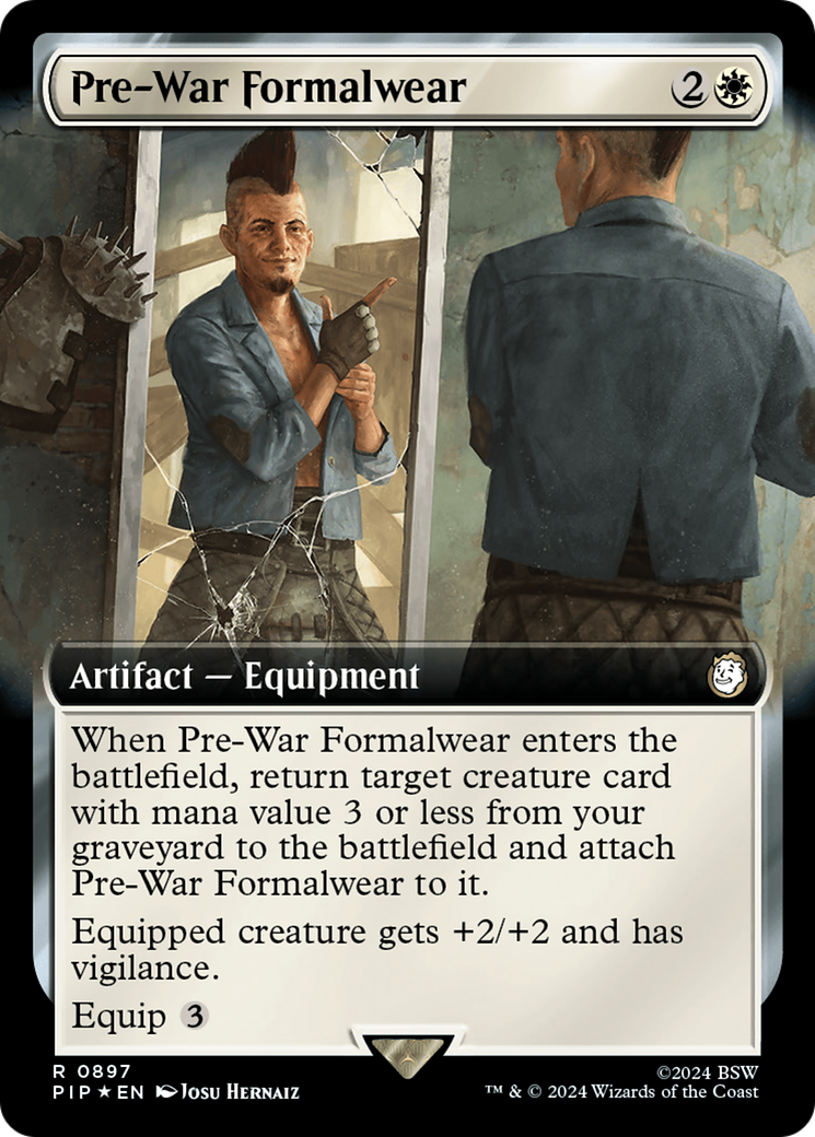 Pre-War Formalwear (Extended Art) (Surge Foil) [Fallout] | Exor Games New Glasgow