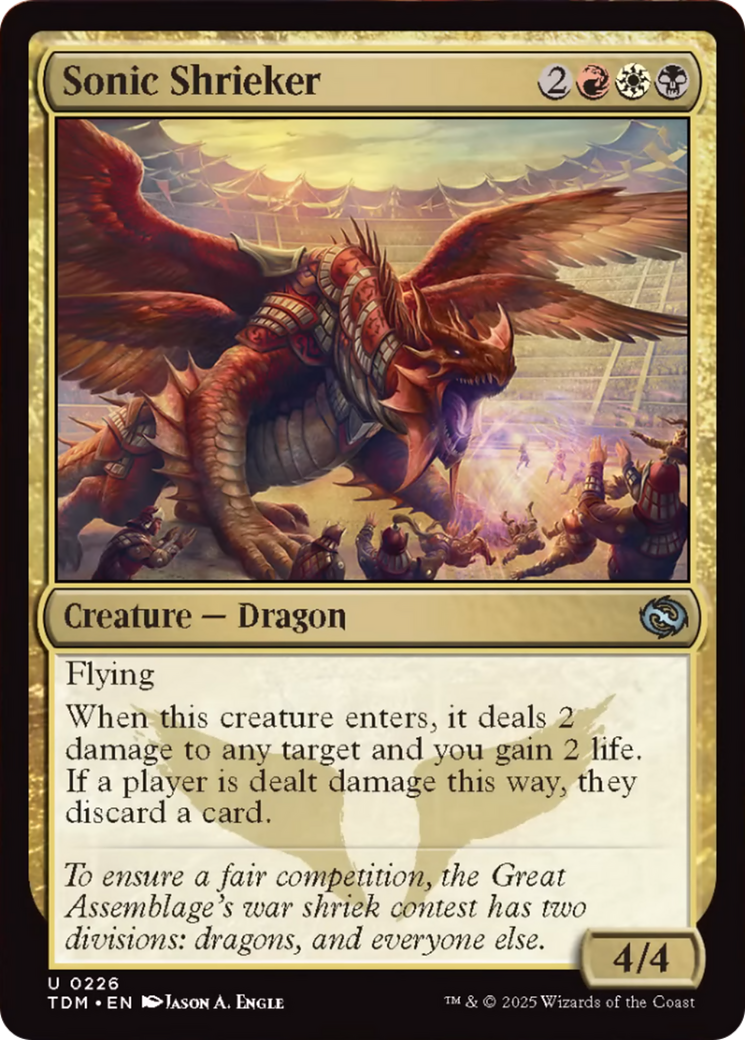 Sonic Shrieker [Tarkir: Dragonstorm] | Exor Games New Glasgow