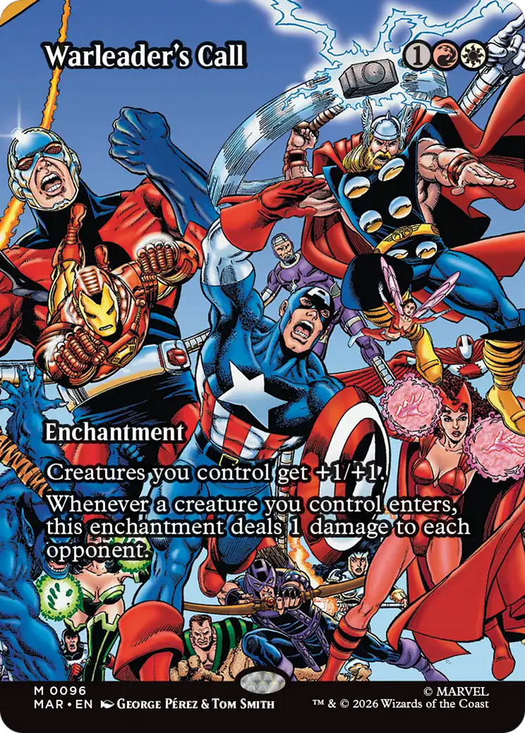 Warleader's Call (Borderless) [Marvel Universe: Eternal-Legal] | Exor Games New Glasgow