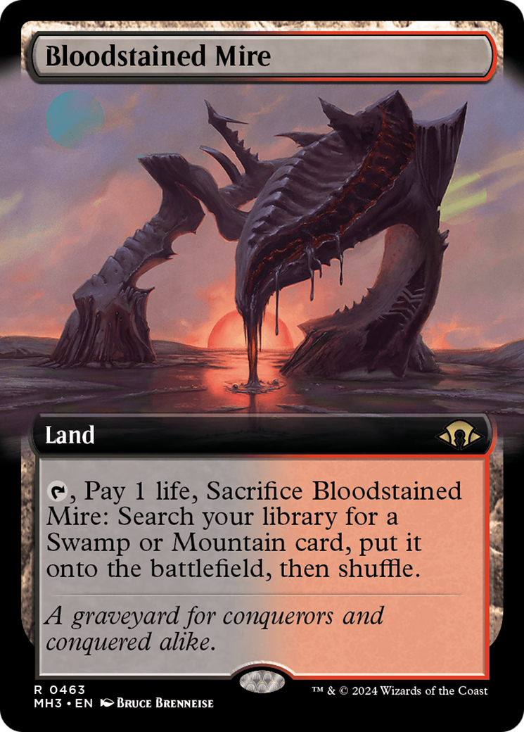 Bloodstained Mire (Extended Art) [Modern Horizons 3] | Exor Games New Glasgow