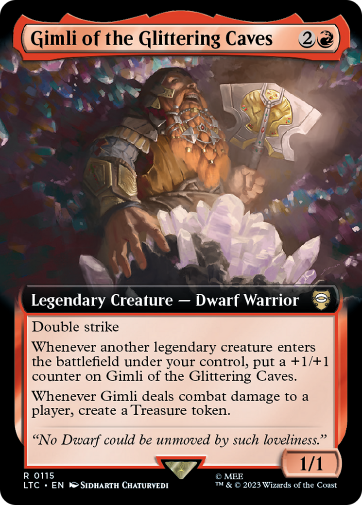 Gimli of the Glittering Caves (Extended Art) [The Lord of the Rings: Tales of Middle-Earth Commander] | Exor Games New Glasgow