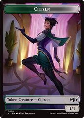 Eldrazi // Citizen Double-Sided Token [Tarkir: Dragonstorm Commander Tokens] | Exor Games New Glasgow