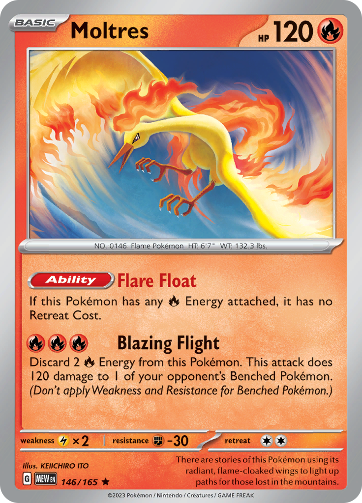 Moltres (146/165) [Scarlet & Violet: 151] | Exor Games New Glasgow