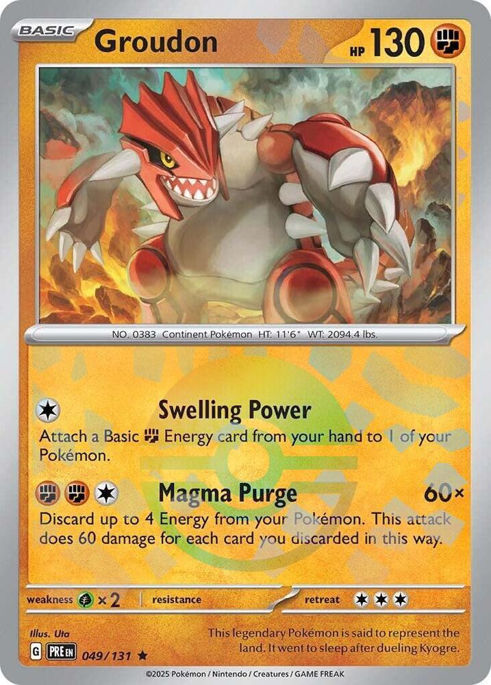 Groudon (049/131) (Poke Ball Pattern) [Scarlet & Violet: Prismatic Evolutions] | Exor Games New Glasgow