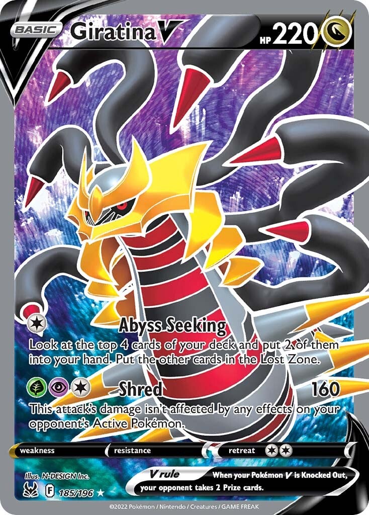 Giratina V (185/196) [Sword & Shield: Lost Origin] | Exor Games New Glasgow