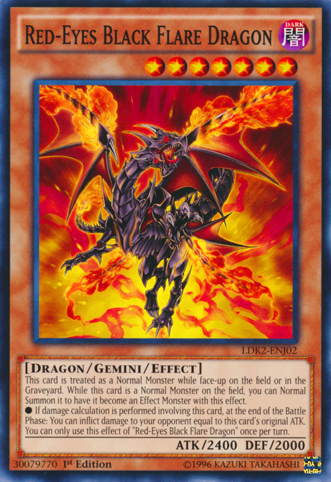 Red-Eyes Black Flare Dragon [LDK2-ENJ02] Common | Exor Games New Glasgow