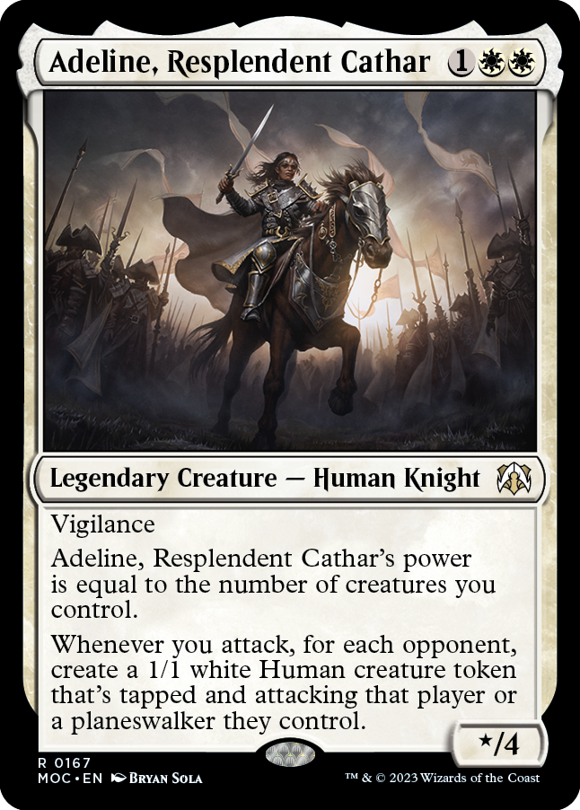 Adeline, Resplendent Cathar [March of the Machine Commander] | Exor Games New Glasgow