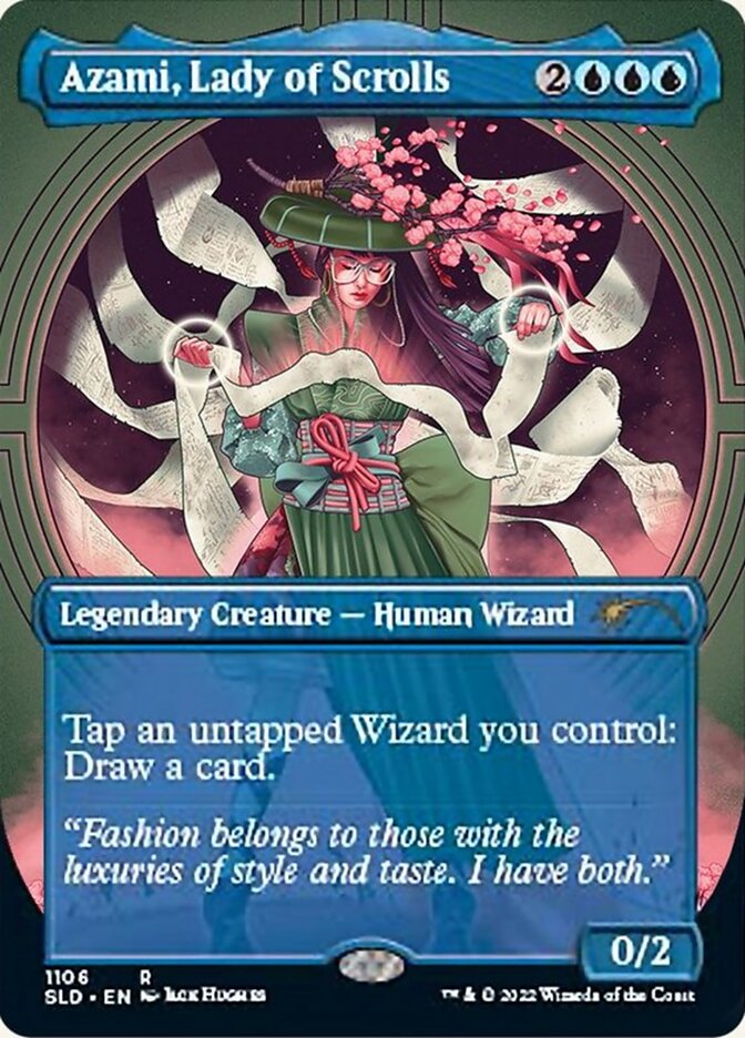 Azami, Lady of Scrolls (Borderless) [Secret Lair Drop Series] | Exor Games New Glasgow