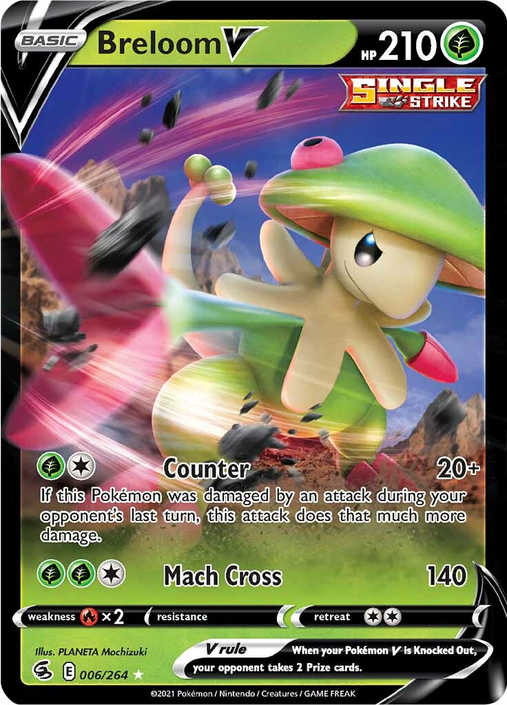 Breloom V (006/264) [Sword & Shield: Fusion Strike] | Exor Games New Glasgow