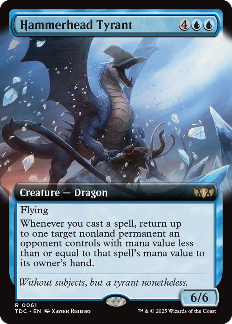 Hammerhead Tyrant (Extended Art) [Tarkir: Dragonstorm Commander] | Exor Games New Glasgow