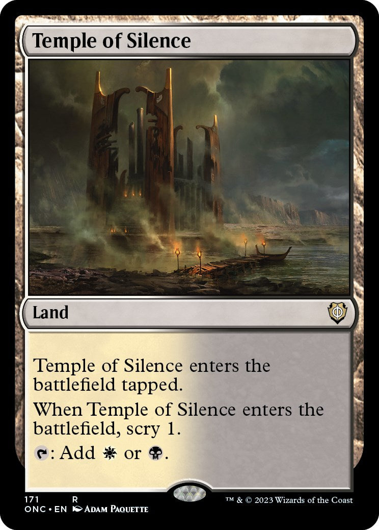 Temple of Silence [Phyrexia: All Will Be One Commander] | Exor Games New Glasgow