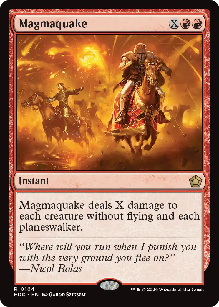 Magmaquake [Foundations Commander] | Exor Games New Glasgow