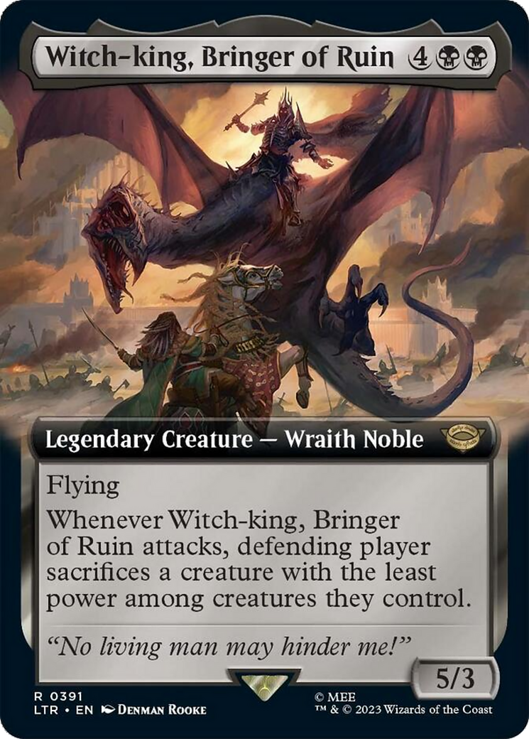 Witch-king, Bringer of Ruin (Extended Alternate Art) [The Lord of the Rings: Tales of Middle-Earth] | Exor Games New Glasgow