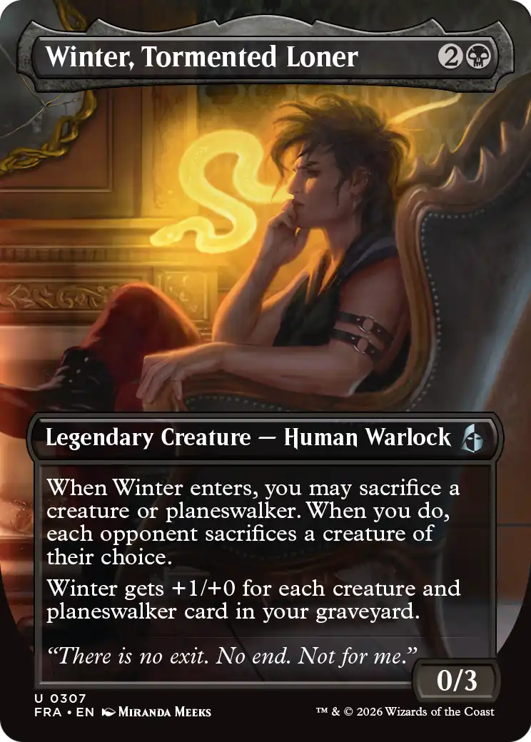 Winter, Tormented Loner (Borderless) [Reality Fracture] | Exor Games New Glasgow