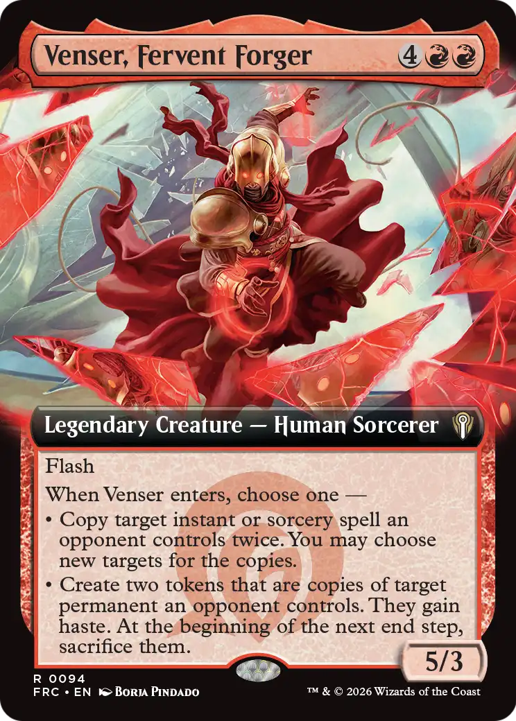 Venser, Fervent Forger (Extended Art) [Reality Fracture Commander] | Exor Games New Glasgow