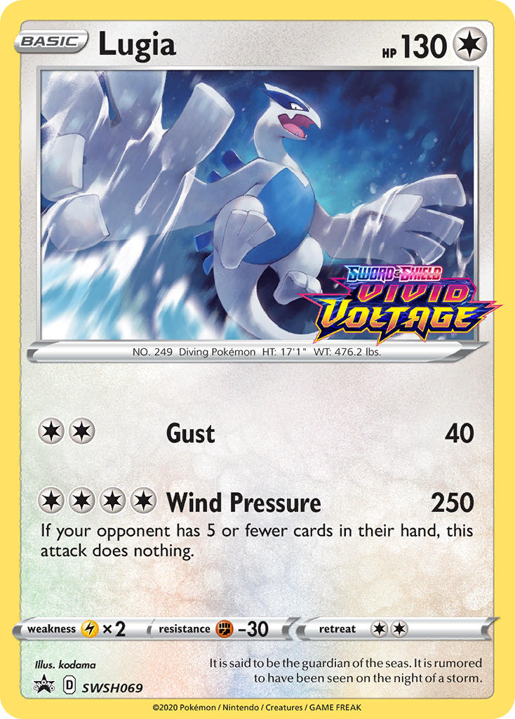 Lugia (SWSH069) (Prerelease Promo) [Sword & Shield: Black Star Promos] | Exor Games New Glasgow