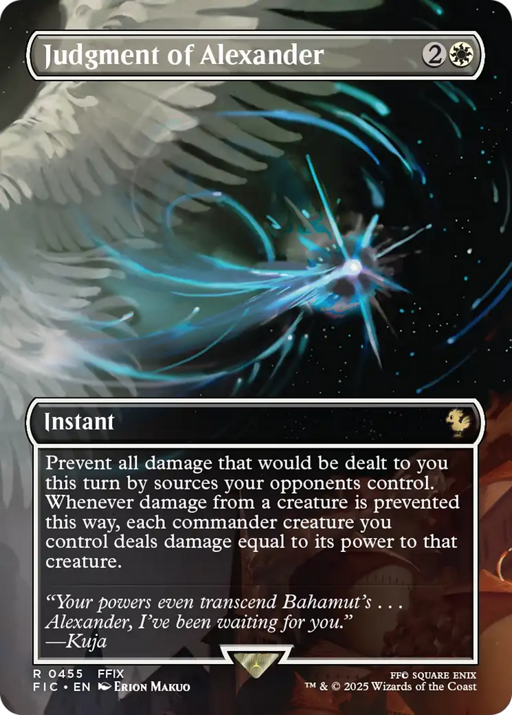 Judgment of Alexander (Borderless) [FINAL FANTASY Commander] | Exor Games New Glasgow