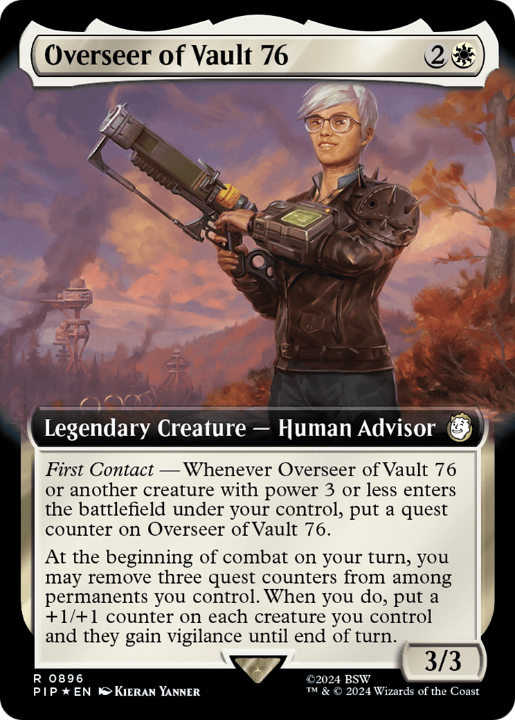 Overseer of Vault 76 (Extended Art) (Surge Foil) [Fallout] | Exor Games New Glasgow