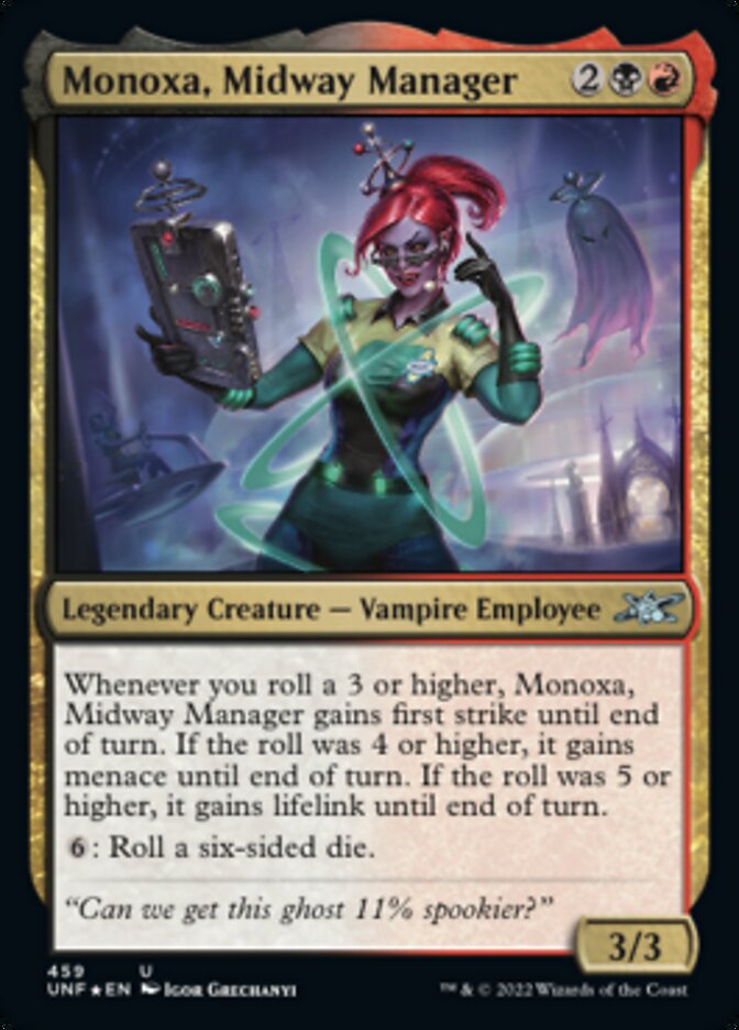 Monoxa, Midway Manager (Galaxy Foil) [Unfinity] | Exor Games New Glasgow