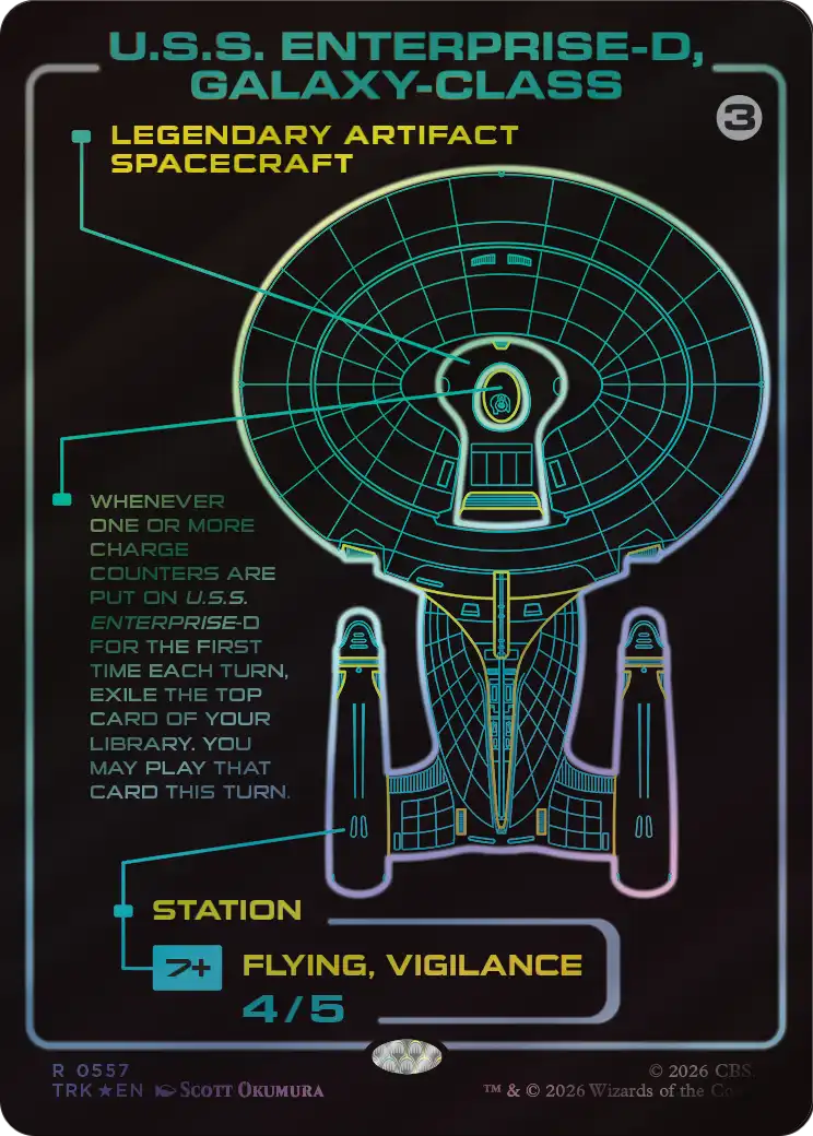 U.S.S. Enterprise-D, Galaxy-Class (Surge Foil) [Star Trek] | Exor Games New Glasgow