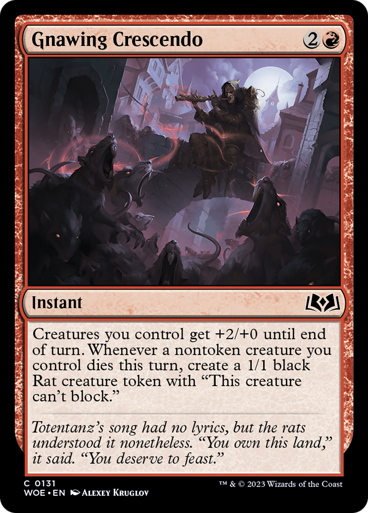 Gnawing Crescendo [Wilds of Eldraine] | Exor Games New Glasgow