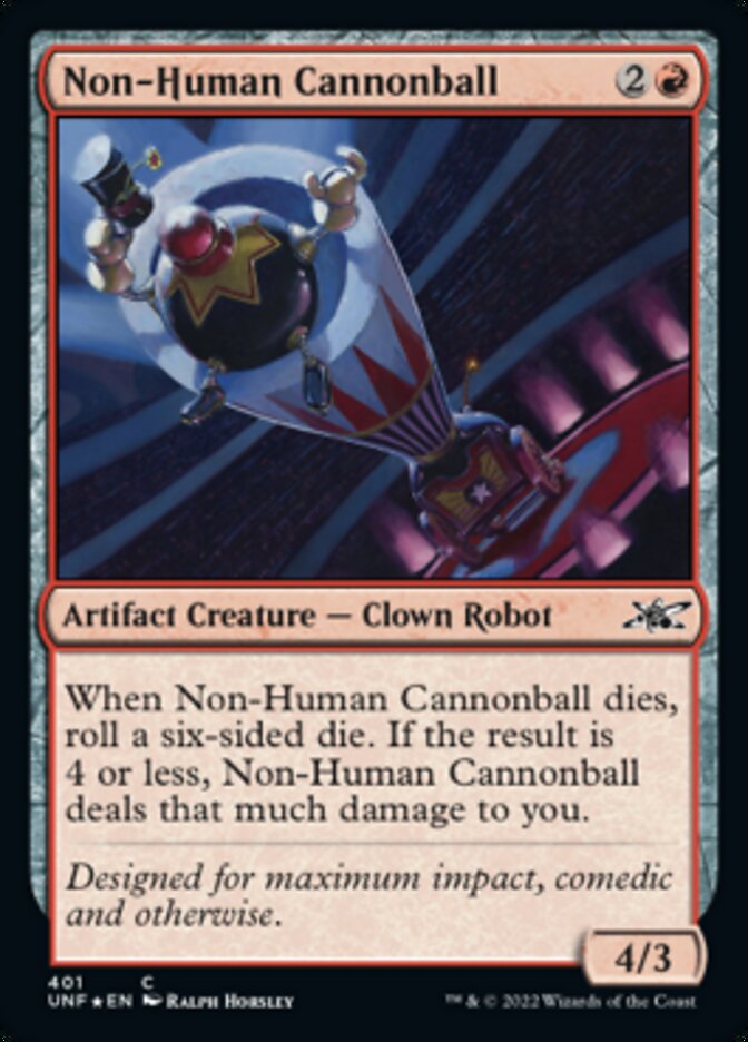 Non-Human Cannonball (Galaxy Foil) [Unfinity] | Exor Games New Glasgow