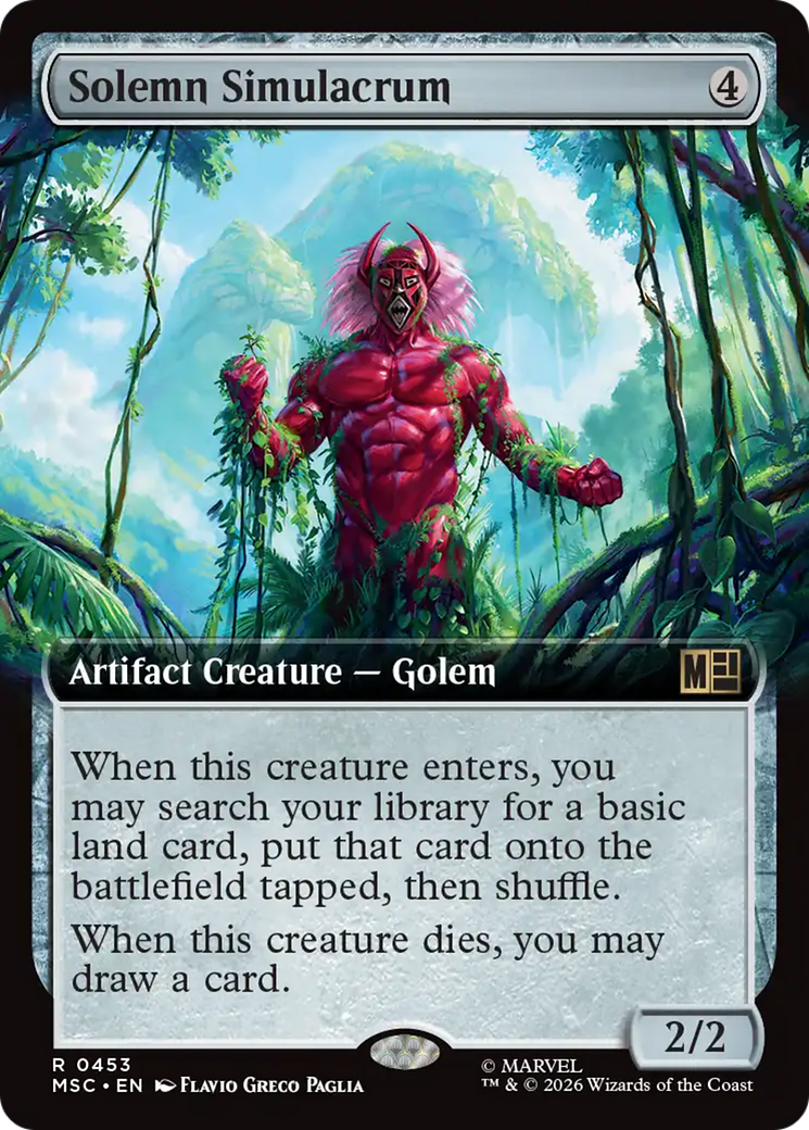 Solemn Simulacrum (Extended Art) [Marvel Super Heroes Commander] | Exor Games New Glasgow