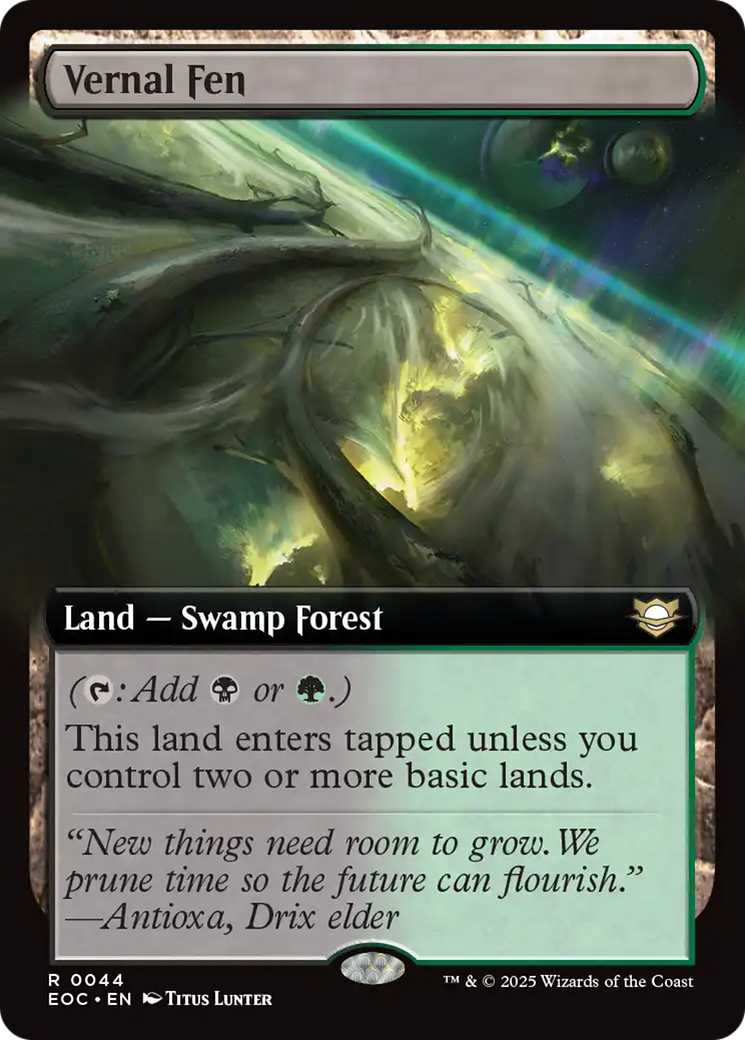 Vernal Fen (Extended Art) [Edge of Eternities Commander] | Exor Games New Glasgow