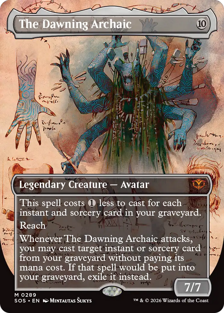 The Dawning Archaic (Borderless) [Secrets of Strixhaven] | Exor Games New Glasgow