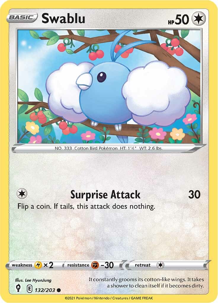 Swablu (132/203) [Sword & Shield: Evolving Skies] | Exor Games New Glasgow